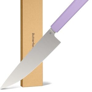 Butterfork Purest 8” Chef's Knife with Oak Sheath, AR-RPM9 Stainless Steel, Repl
